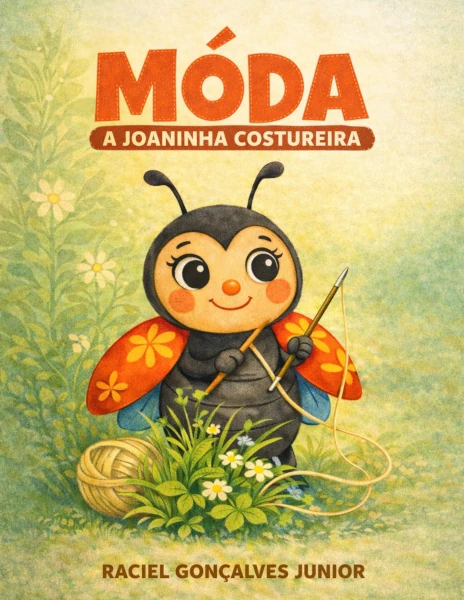 Capa do livro Móda - A Joaninha Costureira
